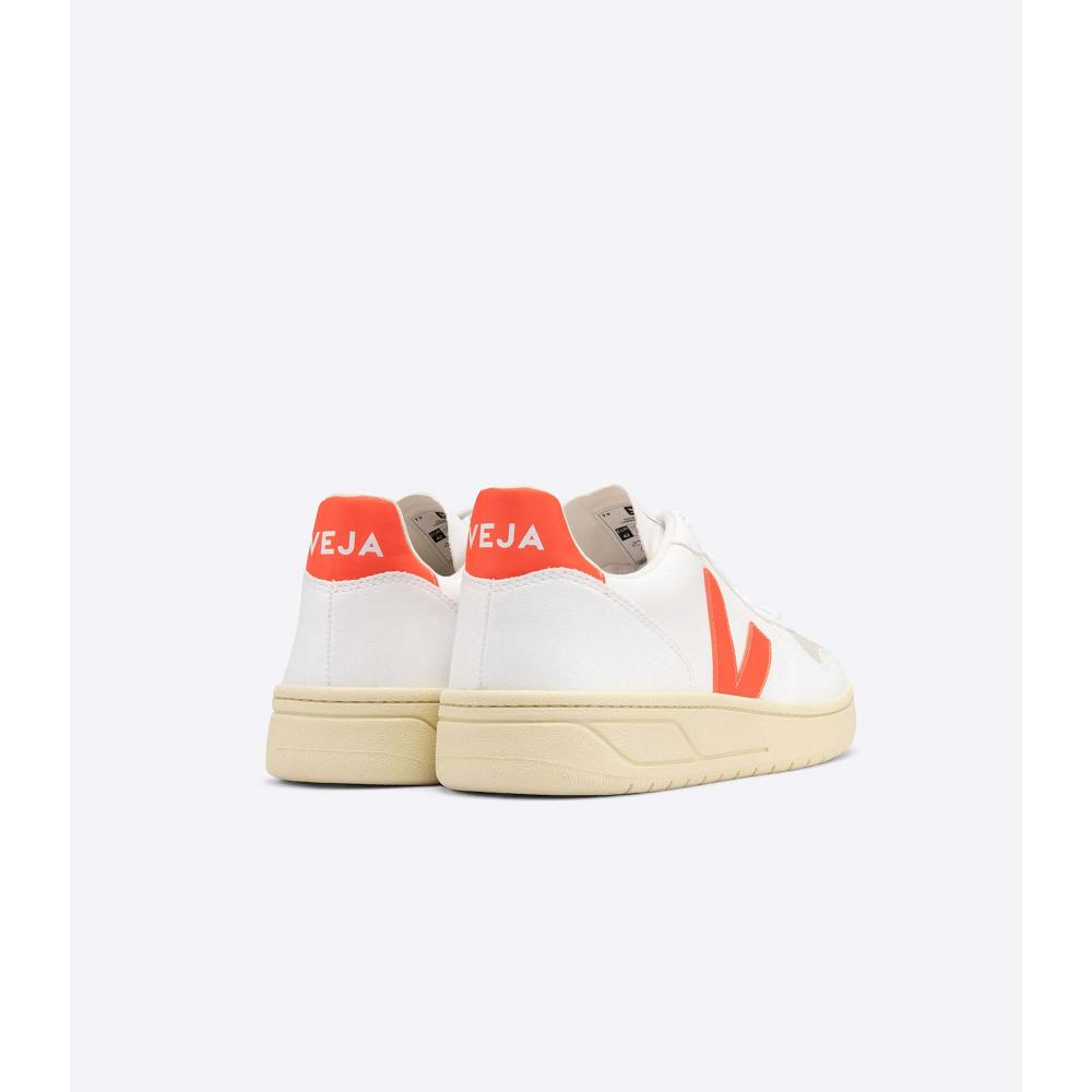 Veja V-10 CWL Schoenen Dames White/Orange | BE 575PJJ